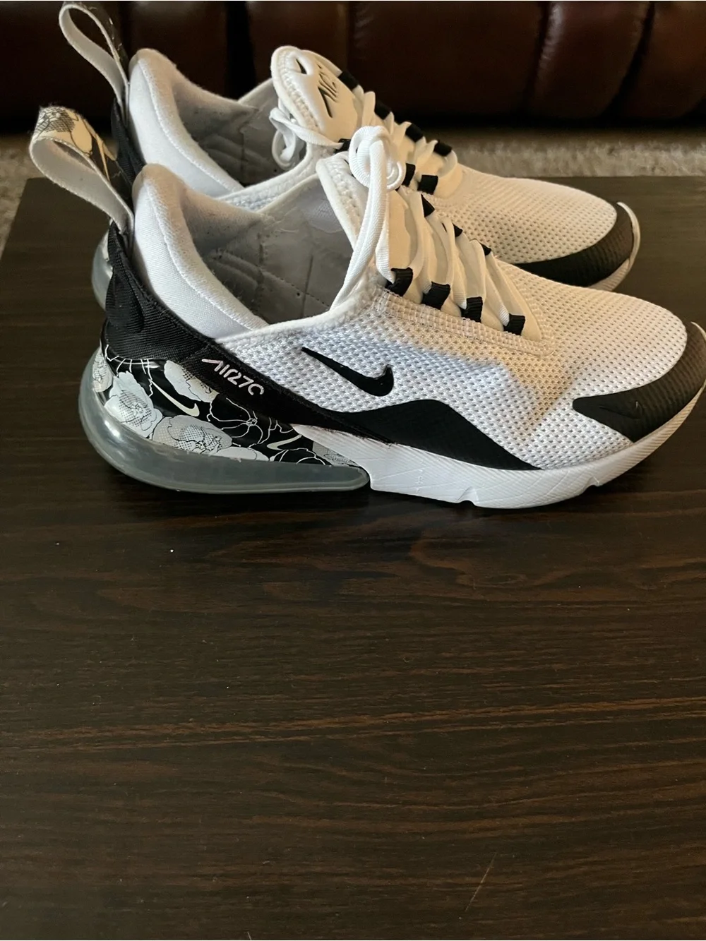 Nike Air270 Women’s White and Black Athletic Sneakers